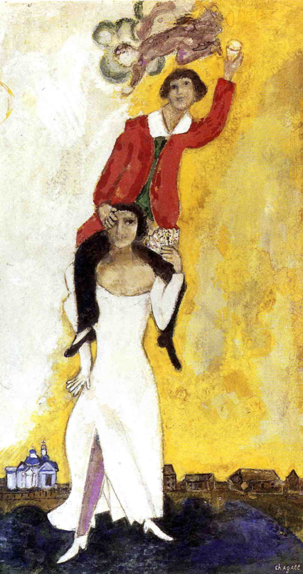Бокал шагал. Двойной портрет Шагал.