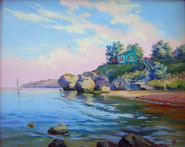 Крымские пейзажи Татьяны Сопиной (22 фото)