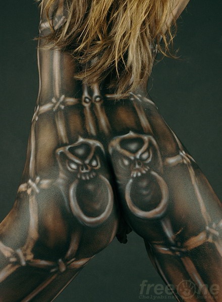 Боди-арт рисунки на обнаженном теле (2487 фото)