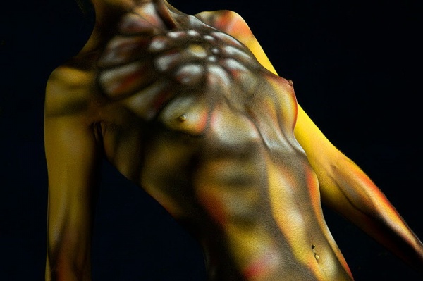 Боди-арт рисунки на обнаженном теле (2487 фото)