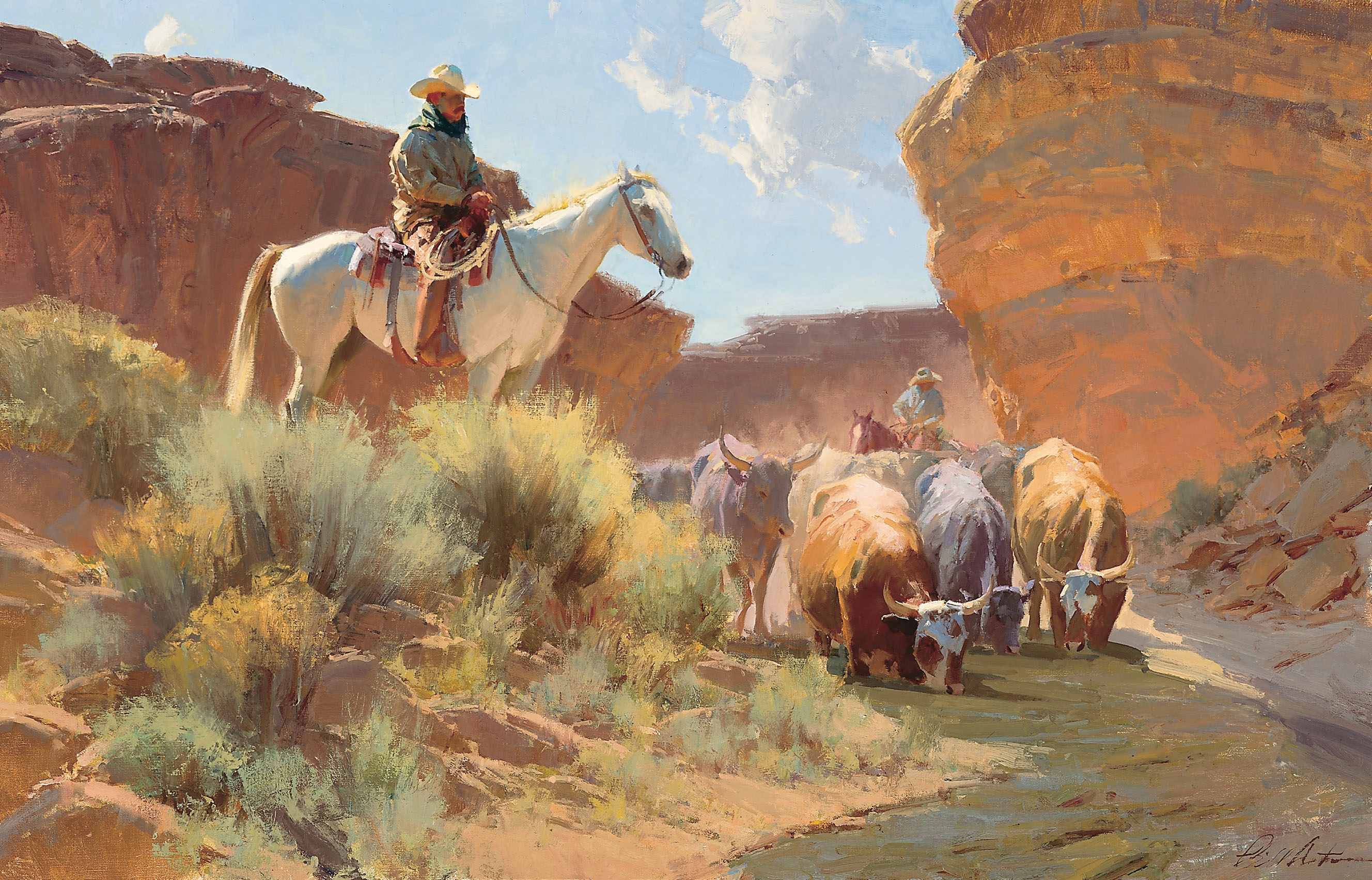 Ковбой в горах. Ковбой художник живопись горы. Художник Clark Kelley дикий Запад.