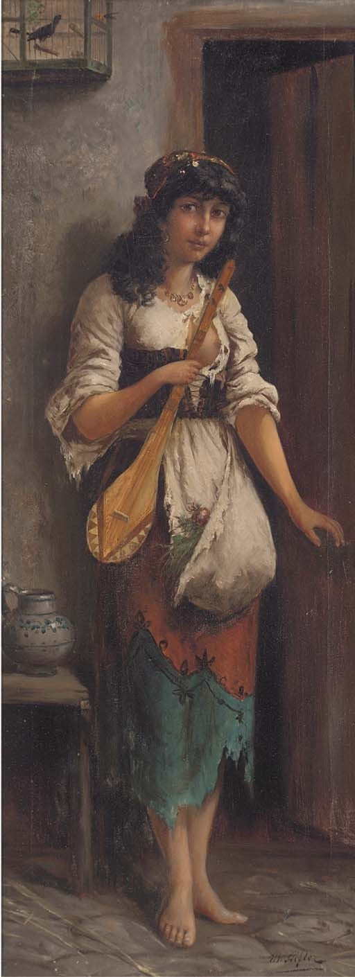 Австрийский художник Moritz Stifter (Austrian, 1857-1905)