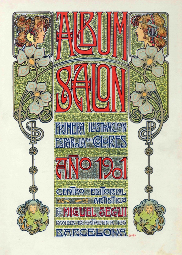 Иллюстрации Гаспара Кампса из журнала Альбом Салон 1901 (13 фото)