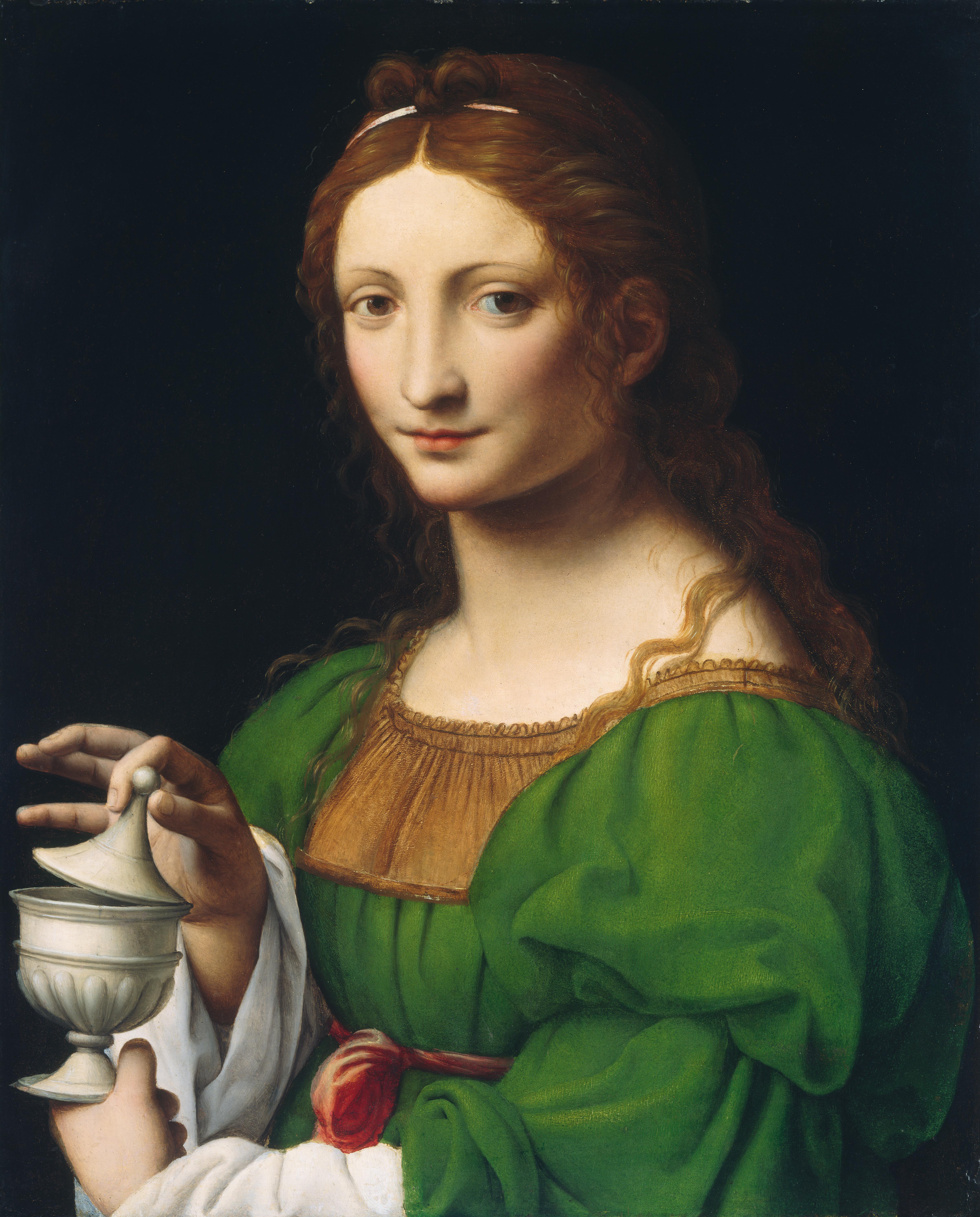 Эпоха возрождения женская. Художник Бернардино Луини (1480/1485-1532).