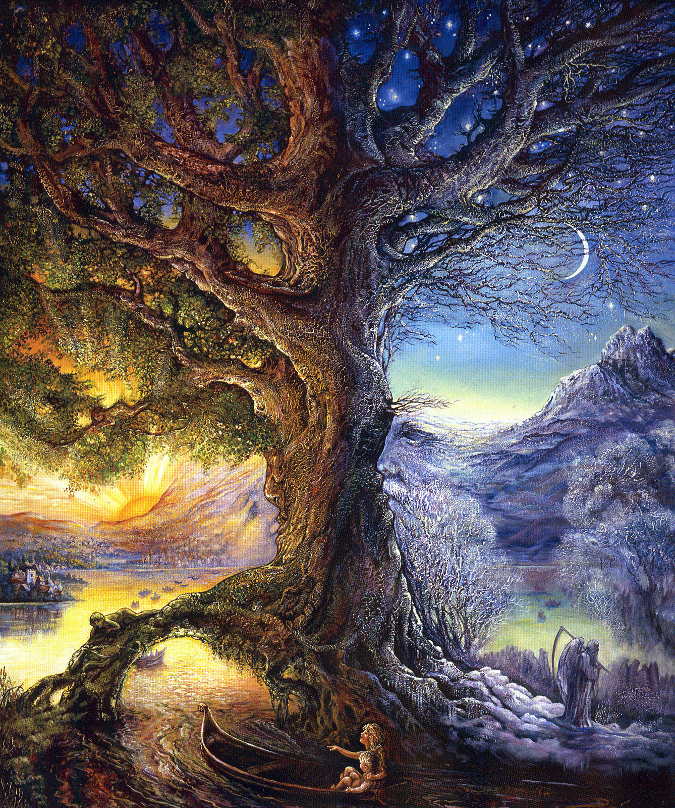 7 известных миров. Джозефина Волл деревья. Картина Жозефины Уолл Древо жизни.