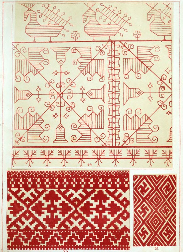 Русские народные орнаменты - вышивание (39 фото)