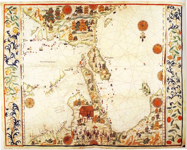 Старинные морские карты, диаграммы, гравюры, рисунки. XIII-XVIII в.в.